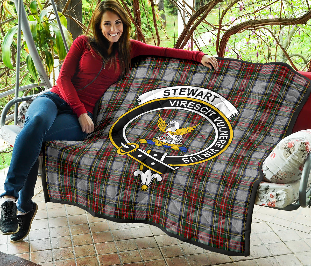 Stewart Dress Tartan Crest Quilt - SP