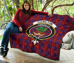 Hamilton Tartan Crest Quilt - SP