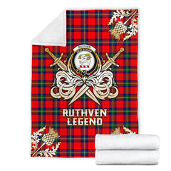 Ruthven Modern Gold Courage Symbol Blanket - SP