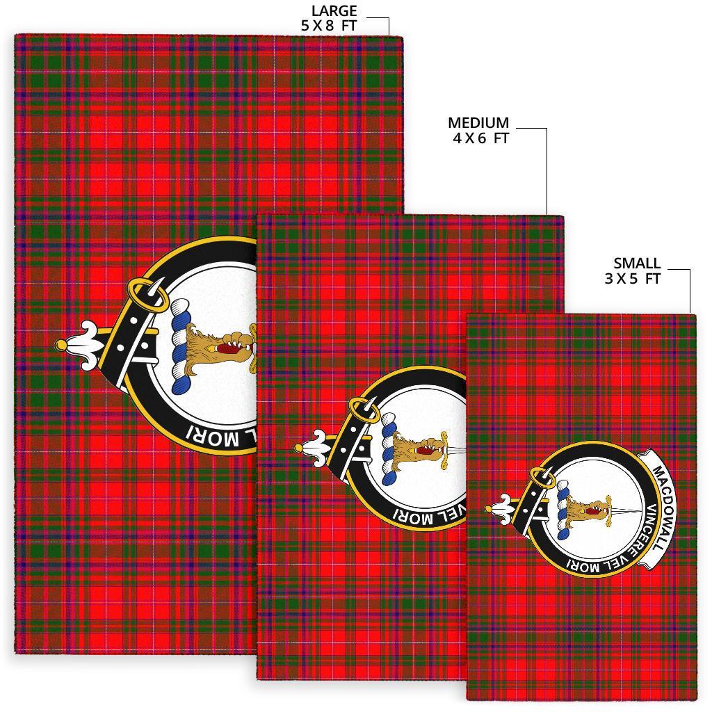 Macdowall (Of Garthland) Tartan Crest Area Rug