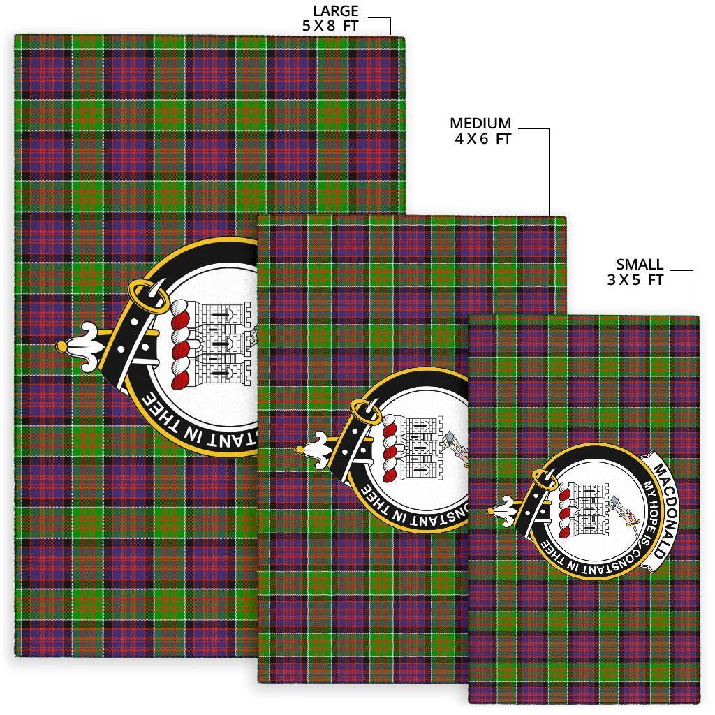 Macdonald (Clan Ranald) Tartan Crest Area Rug