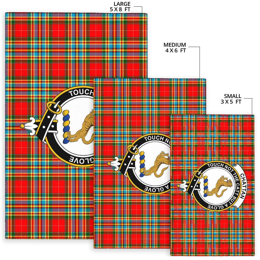 Chattan Tartan Crest Area Rug