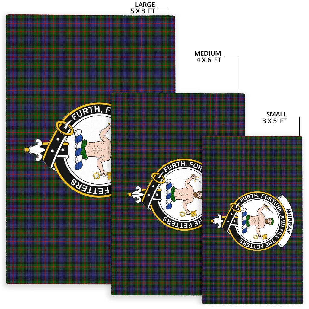 Murray (Of Atholl) Tartan Crest Area Rug
