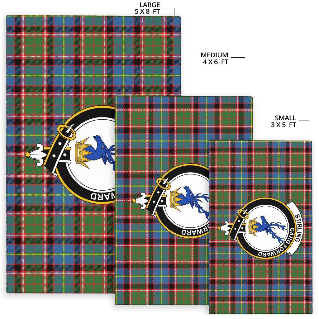 Stirling (Of Cadder-Present Chief) Tartan Crest Area Rug