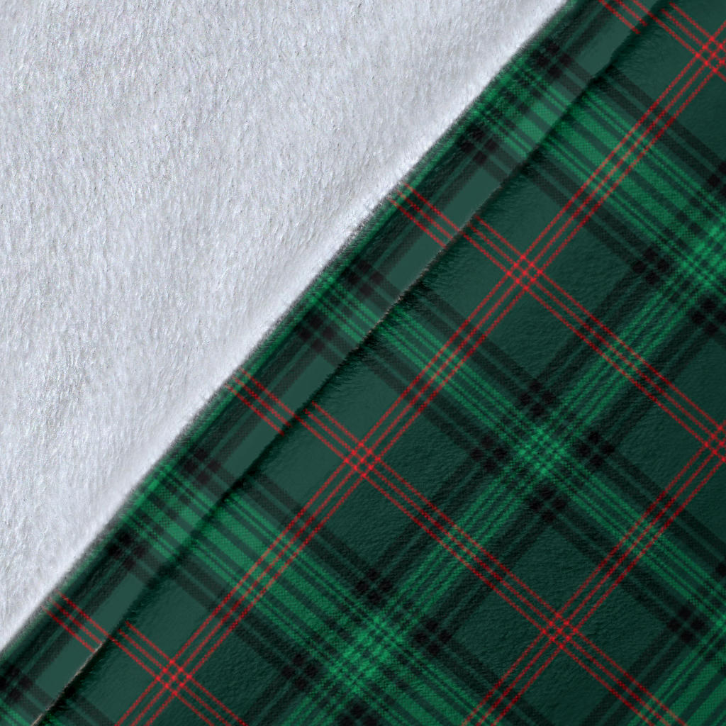 Ross Hunting Modern Tartan Crest Blanket Wave Style - SP