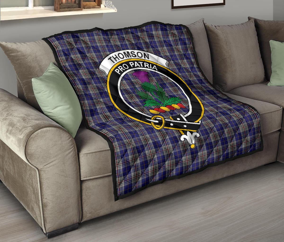 Thompson Variant Tartan Crest Quilt - SP