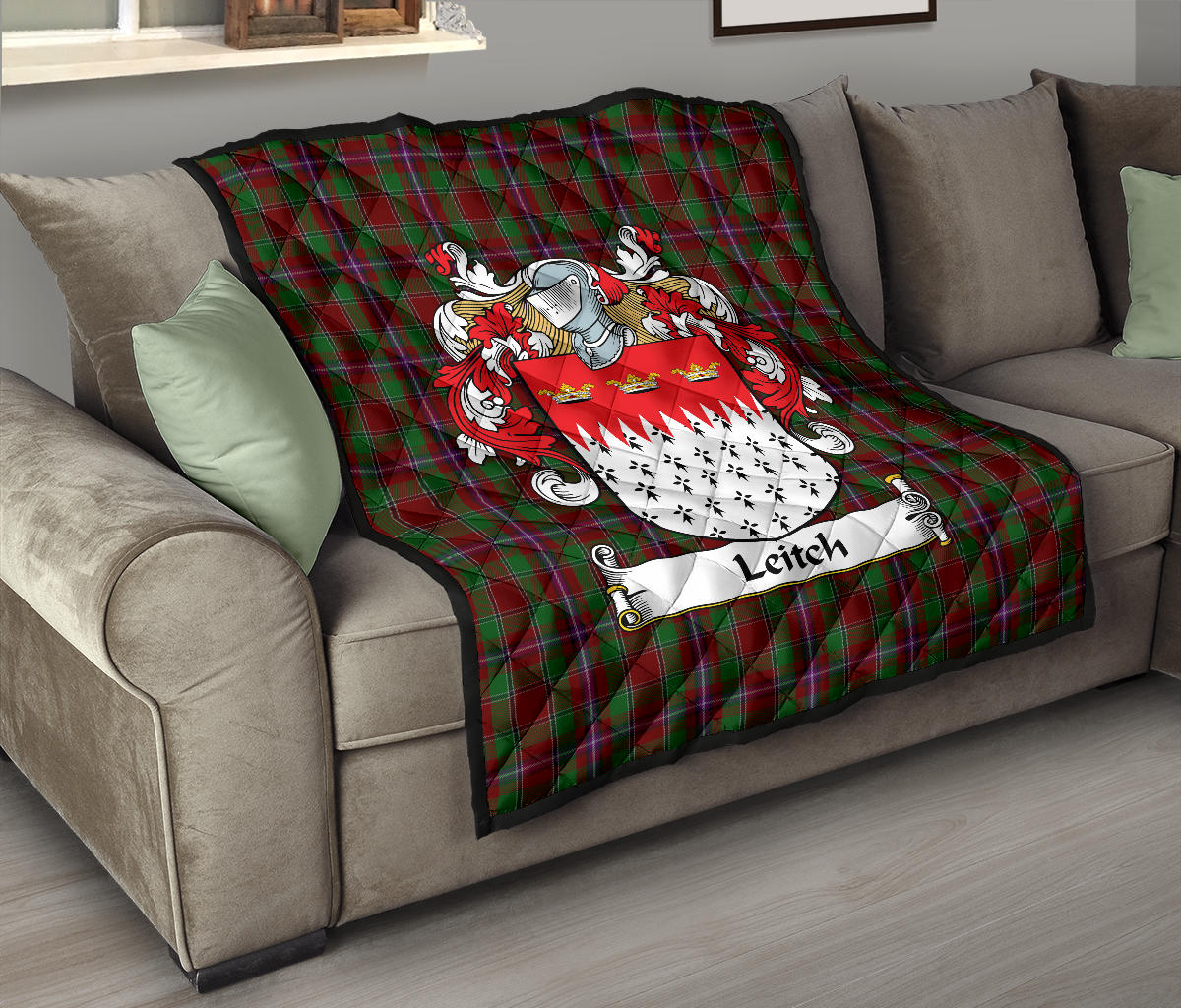 Leitch Crest Tartan Quilt - SP