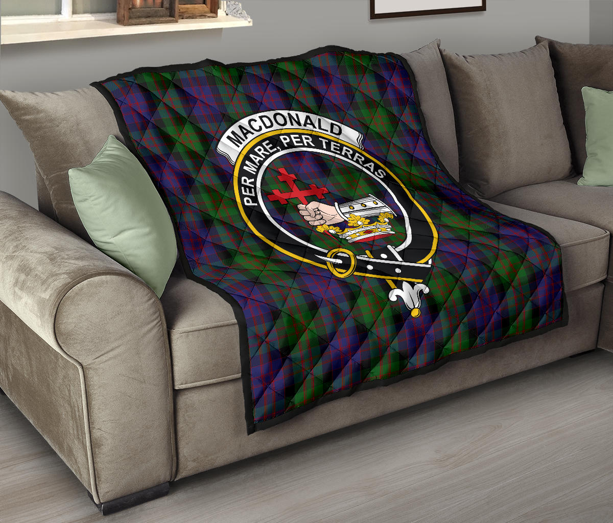 MacDonald Tartan Crest Quilt - SP