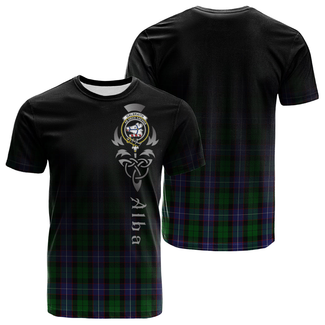 Galbraith Tartan Crest T-shirt - Alba Celtic Style