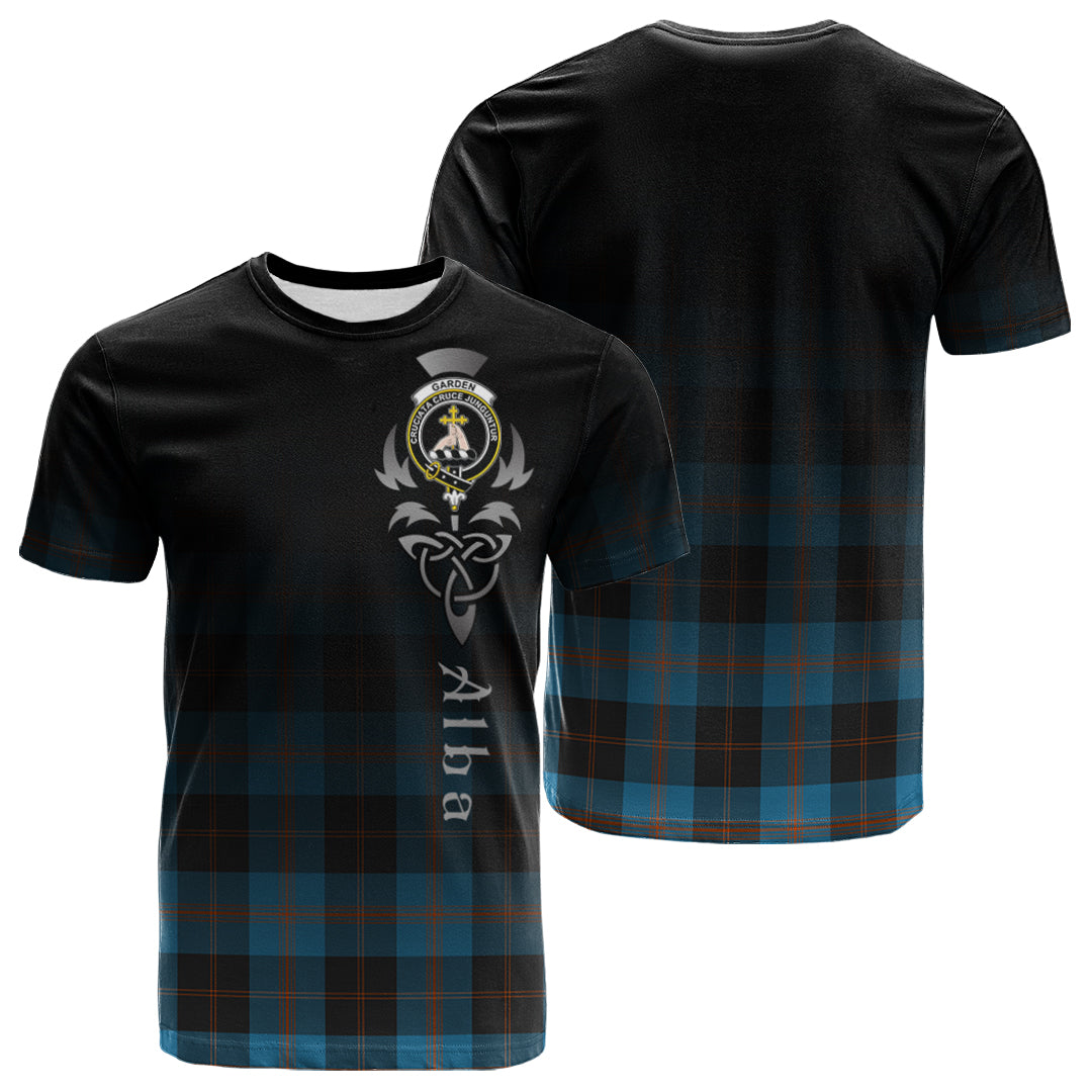 Garden Tartan Crest T-shirt - Alba Celtic Style