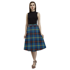 Grewar Tartan Aoede Crepe Skirt