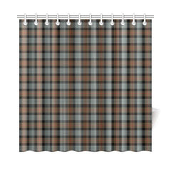 Gunn Weathered Tartan Shower Curtain