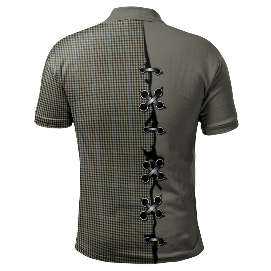 Haig Tartan Polo Shirt - Lion Rampant And Celtic Thistle Style