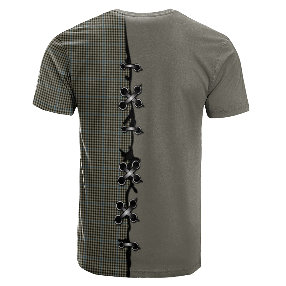 Haig Tartan T-shirt - Lion Rampant And Celtic Thistle Style