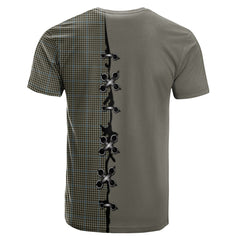 Haig Tartan T-shirt - Lion Rampant And Celtic Thistle Style