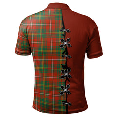 Hay Ancient Tartan Polo Shirt - Lion Rampant And Celtic Thistle Style