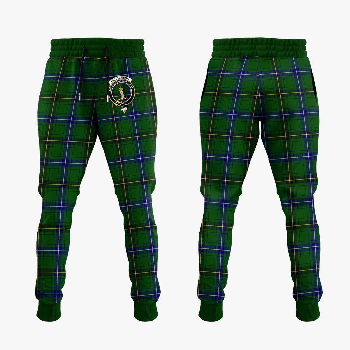 Henderson Modern Tartan Crest Jogger Sweatpants