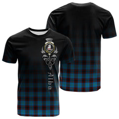 Home Ancient Tartan Crest T-shirt - Alba Celtic Style