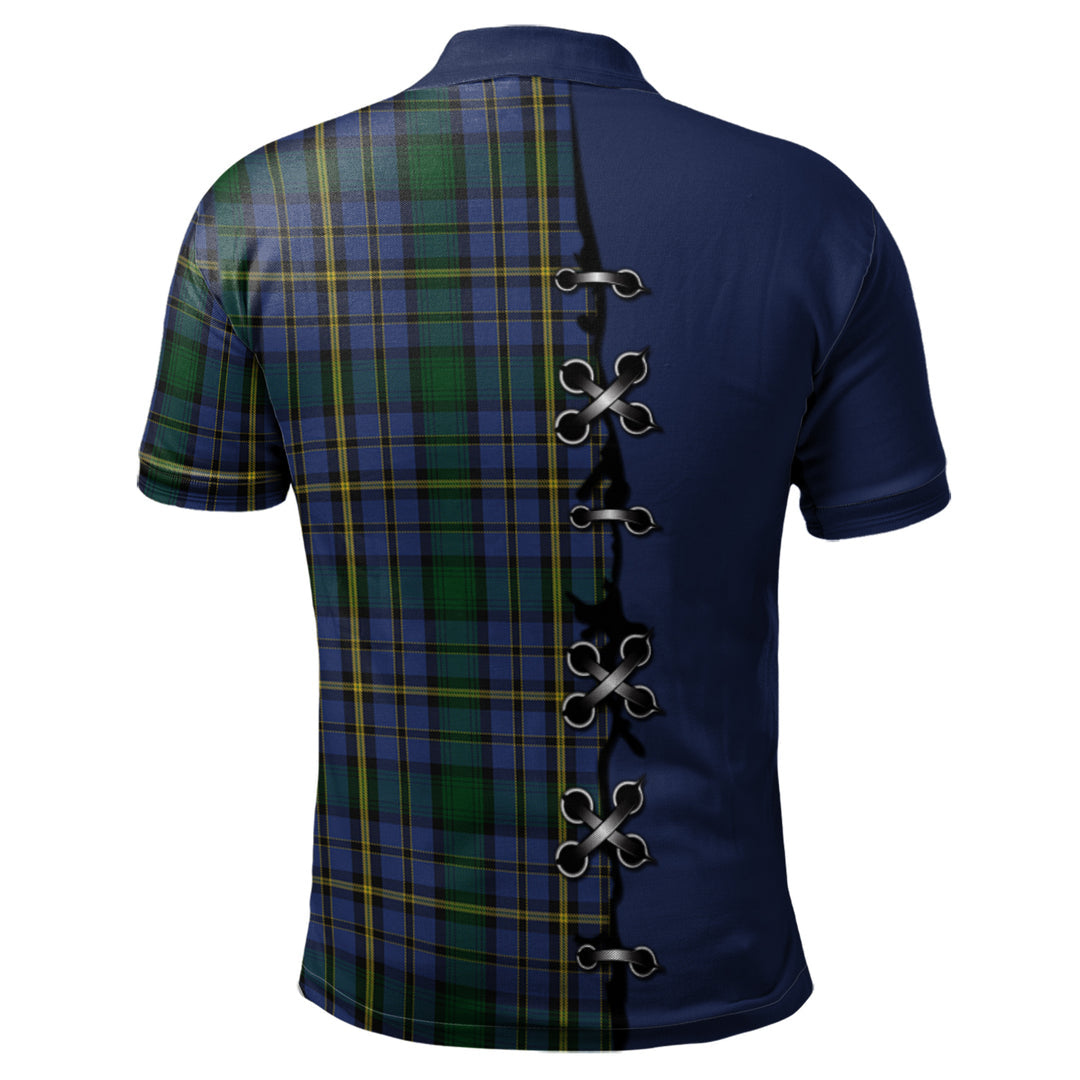 Hope Tartan Polo Shirt - Lion Rampant And Celtic Thistle Style