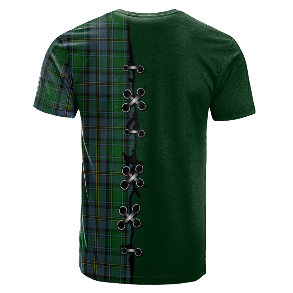 Hope Vere Tartan T-shirt - Lion Rampant And Celtic Thistle Style