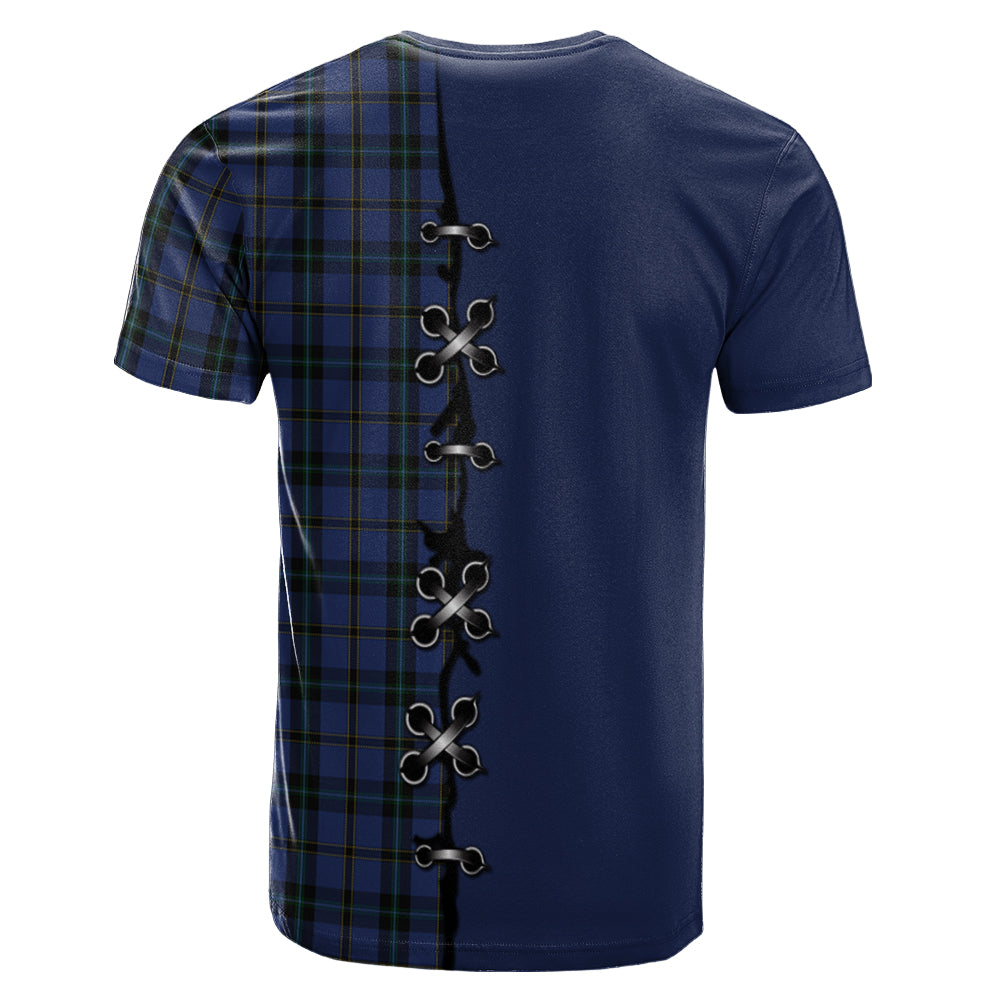 Hope (Vere - Weir) Tartan T-shirt - Lion Rampant And Celtic Thistle Style
