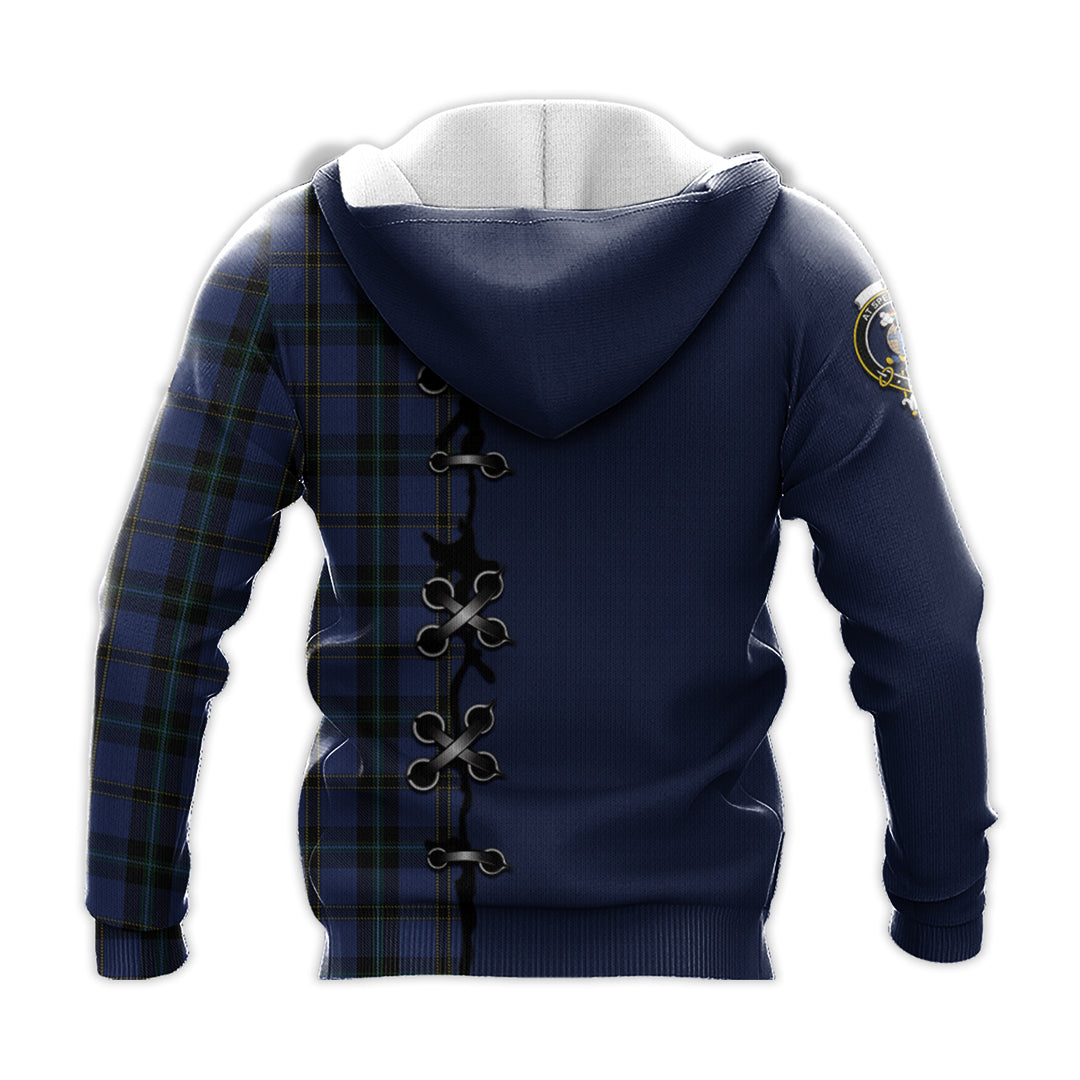 Hope (Vere - Weir) Tartan Hoodie - Lion Rampant And Celtic Thistle Style