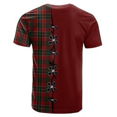 Hunter USA Tartan T-shirt - Lion Rampant And Celtic Thistle Style