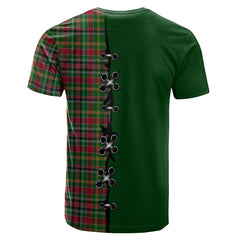 Hunter Wilsons Tartan T-shirt - Lion Rampant And Celtic Thistle Style