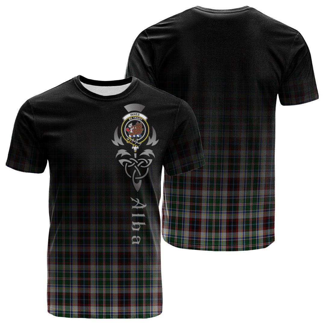 Innes Dress Tartan Crest T-shirt - Alba Celtic Style