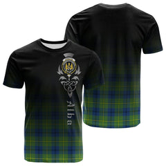 Johnston Ancient Tartan Crest T-shirt - Alba Celtic Style