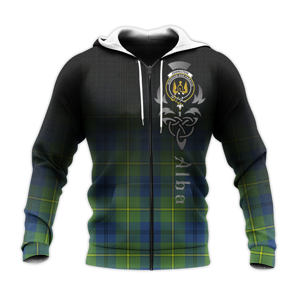 Johnston Ancient Tartan Hoodie - Alba Celtic Style