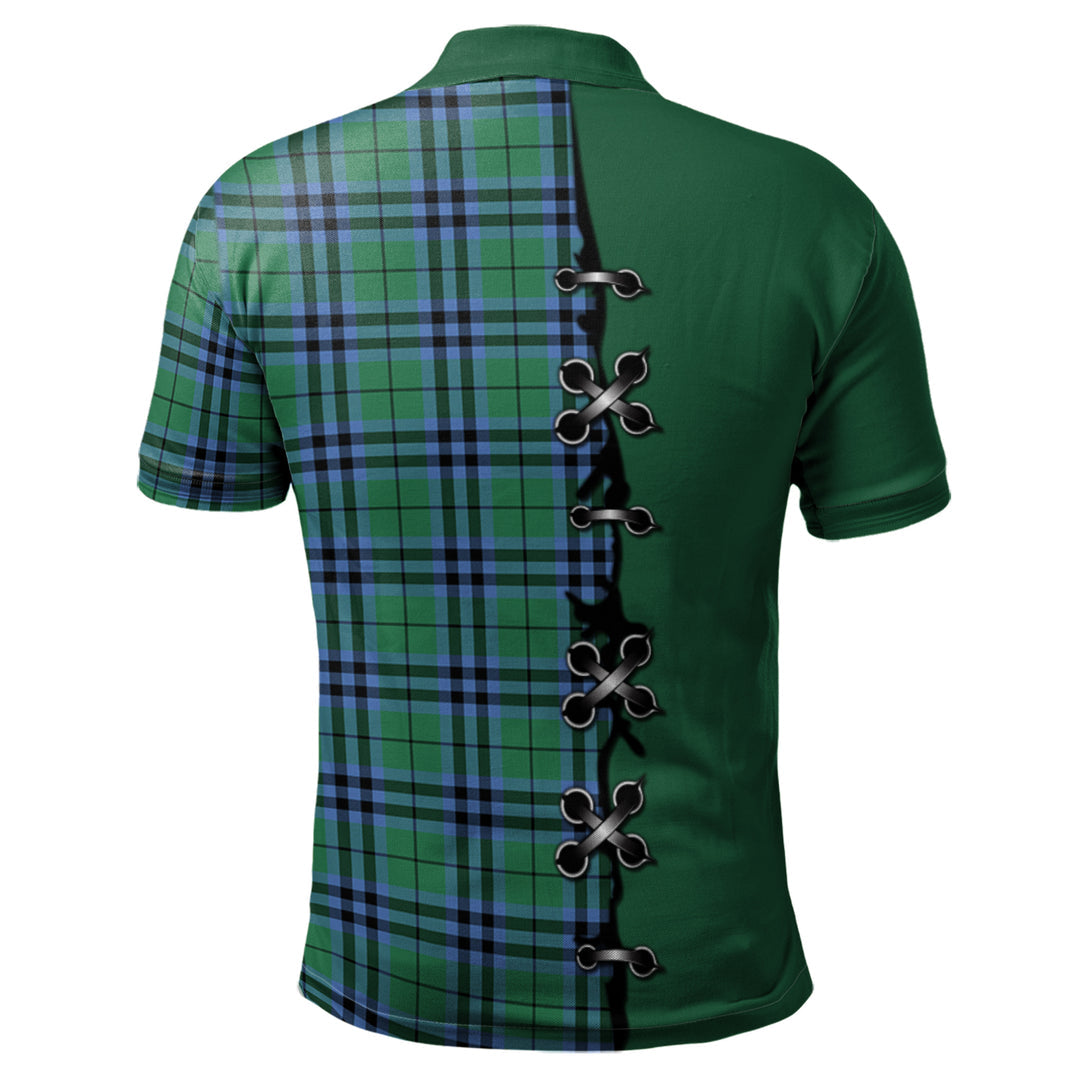 Keith Ancient Tartan Polo Shirt - Lion Rampant And Celtic Thistle Style