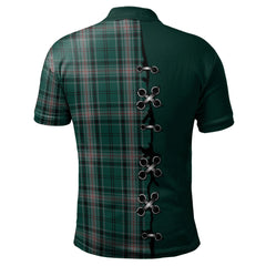 Kelly of Sleat Hunting Tartan Polo Shirt - Lion Rampant And Celtic Thistle Style