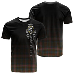 Kennedy Weathered Tartan Crest T-shirt - Alba Celtic Style