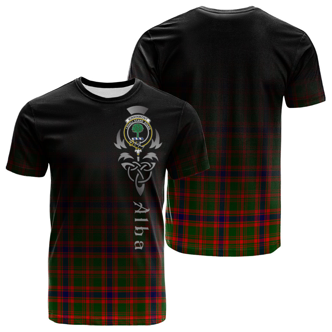 Kinninmont Tartan Crest T-shirt - Alba Celtic Style
