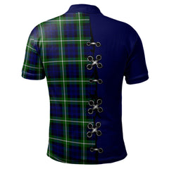 Lammie Tartan Polo Shirt - Lion Rampant And Celtic Thistle Style
