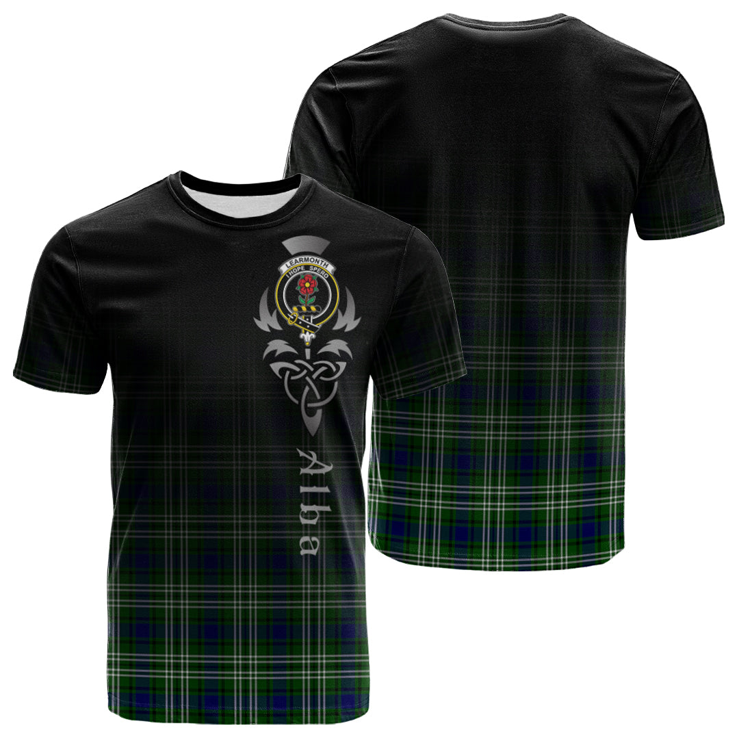 Learmonth Tartan Crest T-shirt - Alba Celtic Style