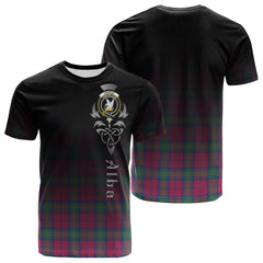 Lindsay Ancient Tartan Crest T-shirt - Alba Celtic Style