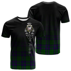 Lockhart Modern Tartan Crest T-shirt - Alba Celtic Style