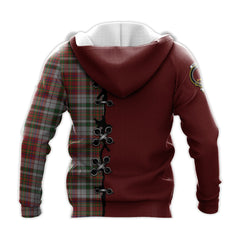 MacAlister Dress Tartan Hoodie - Lion Rampant And Celtic Thistle Style