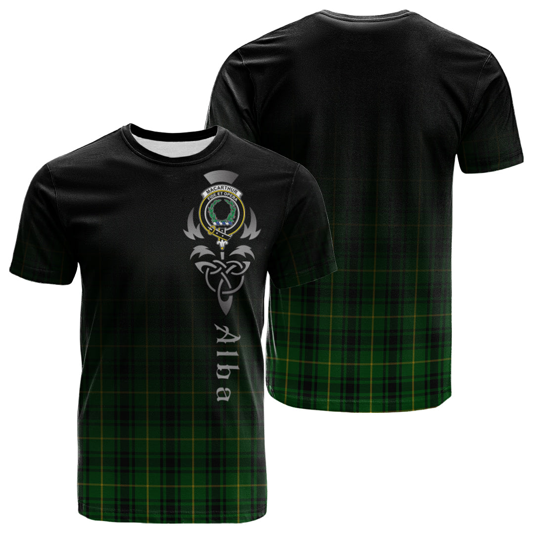 MacArthur Tartan Crest T-shirt - Alba Celtic Style