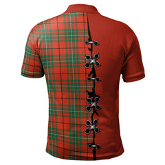 MacAulay Ancient Tartan Polo Shirt - Lion Rampant And Celtic Thistle Style