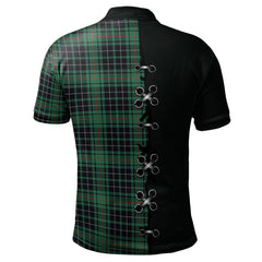MacAulay Hunting Ancient Tartan Polo Shirt - Lion Rampant And Celtic Thistle Style