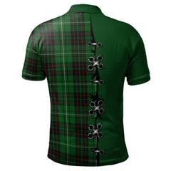 MacAulay of Lewis Tartan Polo Shirt - Lion Rampant And Celtic Thistle Style