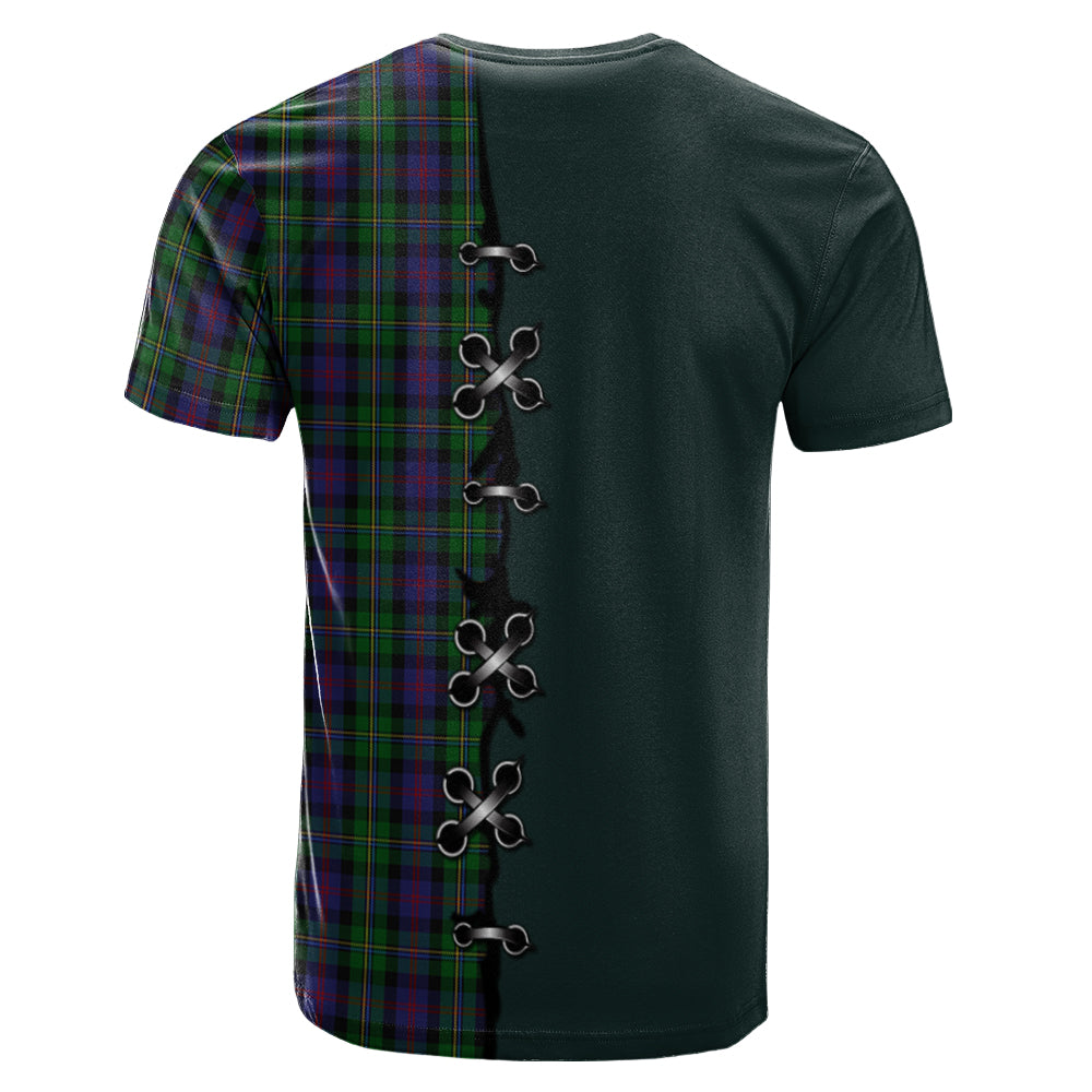 MacCallum Tartan T-shirt - Lion Rampant And Celtic Thistle Style