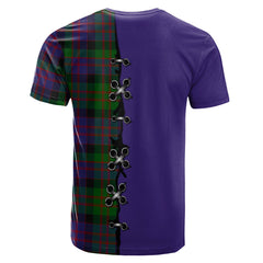 MacDonald Tartan T-shirt - Lion Rampant And Celtic Thistle Style