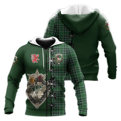 MacDonald, Lord of the Isles Hunting Tartan Hoodie - Lion Rampant And Celtic Thistle Style