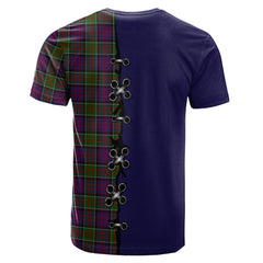 MacDonald of Clanranald Modern Tartan T-shirt - Lion Rampant And Celtic Thistle Style