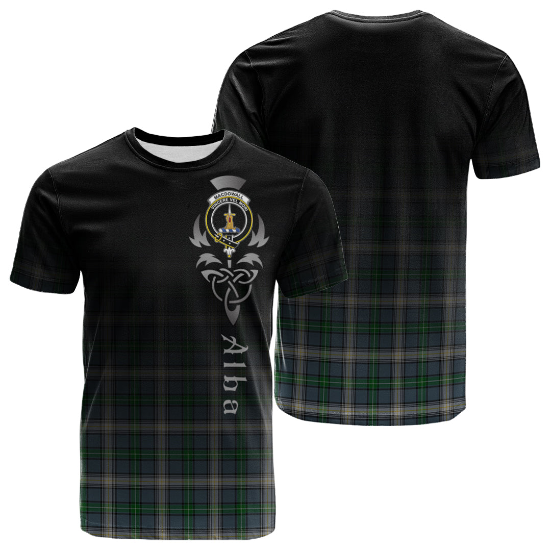 MacDowall Tartan Crest T-shirt - Alba Celtic Style