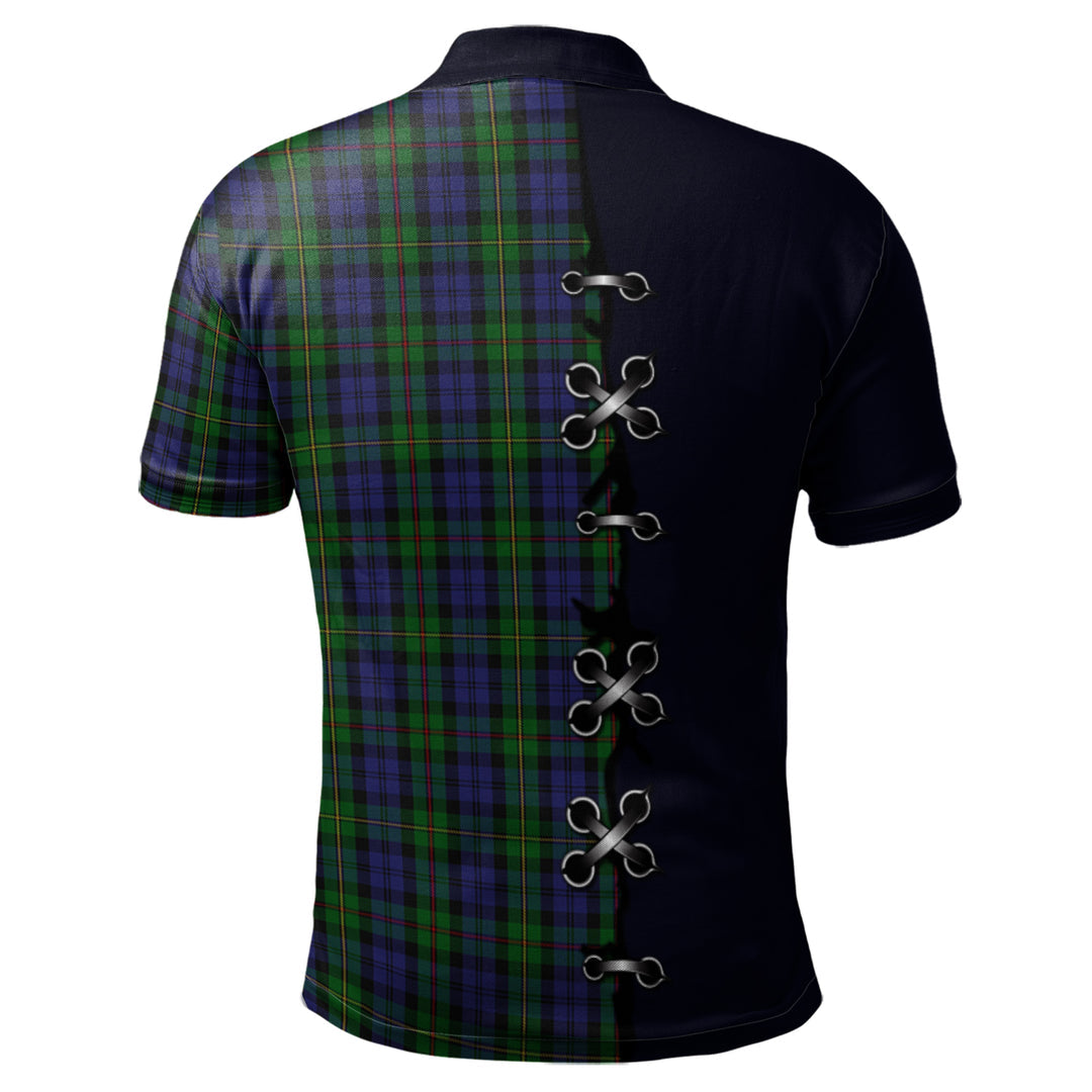 MacEwen - MacEwan Tartan Polo Shirt - Lion Rampant And Celtic Thistle Style